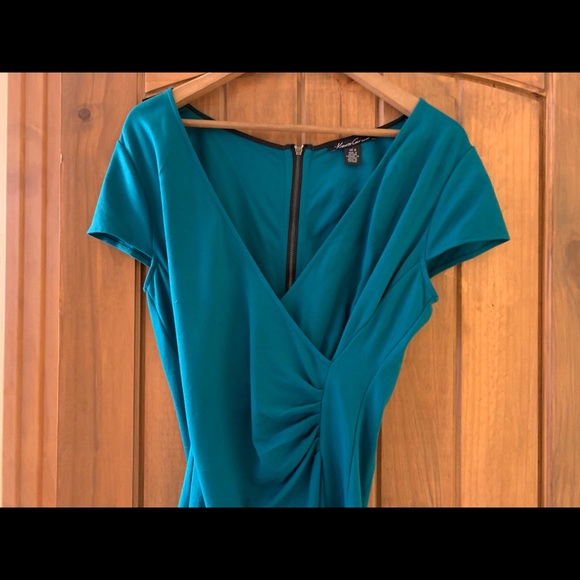 Kenneth Cole turquoise dress, size 8 - Picture 2 of 5